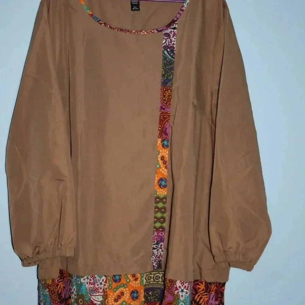 Emery Rose Brand 5xl Brown Top - Picture 3 of 11